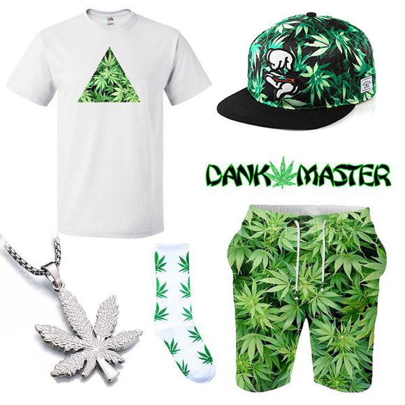 Dank Master Green Weed Summer Outfit - Dank Master