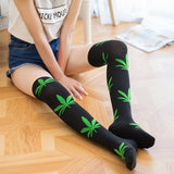 Dank Master Weed Leaf High Socks - Dank Master