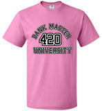 Dank Master 420 University T-shirt - Pink & Red - Dank Master