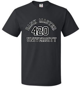 Dank Master 420 University T-shirt - Black - Dank Master