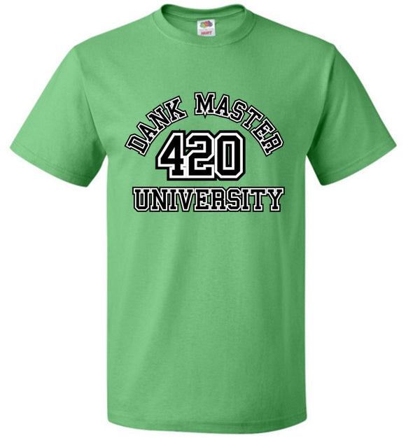 Dank Master 420 University T-shirt - Green - Dank Master