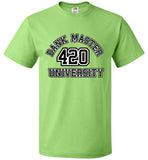 Dank Master 420 University T-shirt - Green - Dank Master