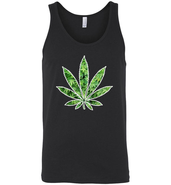 Dank Master Weed Leaf Tank Top - Dank Master