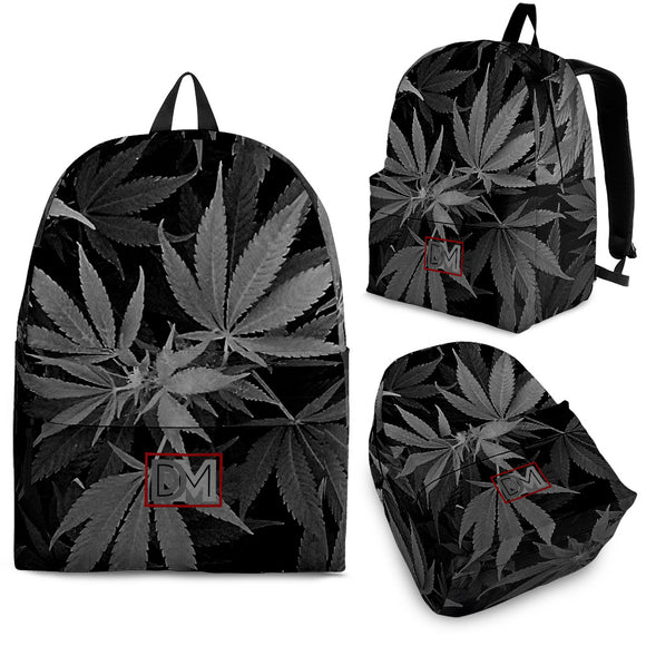 Dank Master OG Black Signature Weed Leaf Backpack