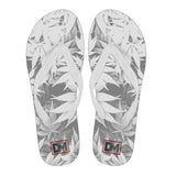 Dank Master OG White Custom Weed Leaf Flip Flops