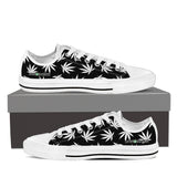 Dank Master Weed Low Top Canvas Shoes - Black [2 colors] - Dank Master