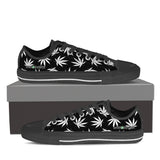 Dank Master Weed Low Top Canvas Shoes - Black [2 colors] - Dank Master