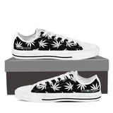 Dank Master Weed Low Top Canvas Shoes - Black [2 colors] - Dank Master