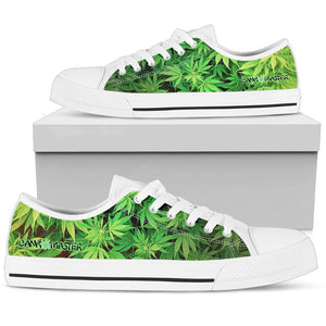 Dank Master Green Weed Low Top Canvas Shoes - Dank Master