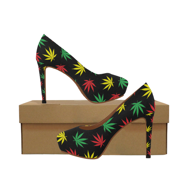 Dank Master Rasta Weed High Heels Dank Master Rasta Weed High Heels