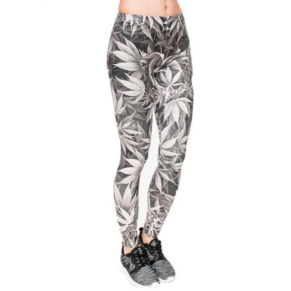 Dank Master Grey Weed Leggings - Dank Master