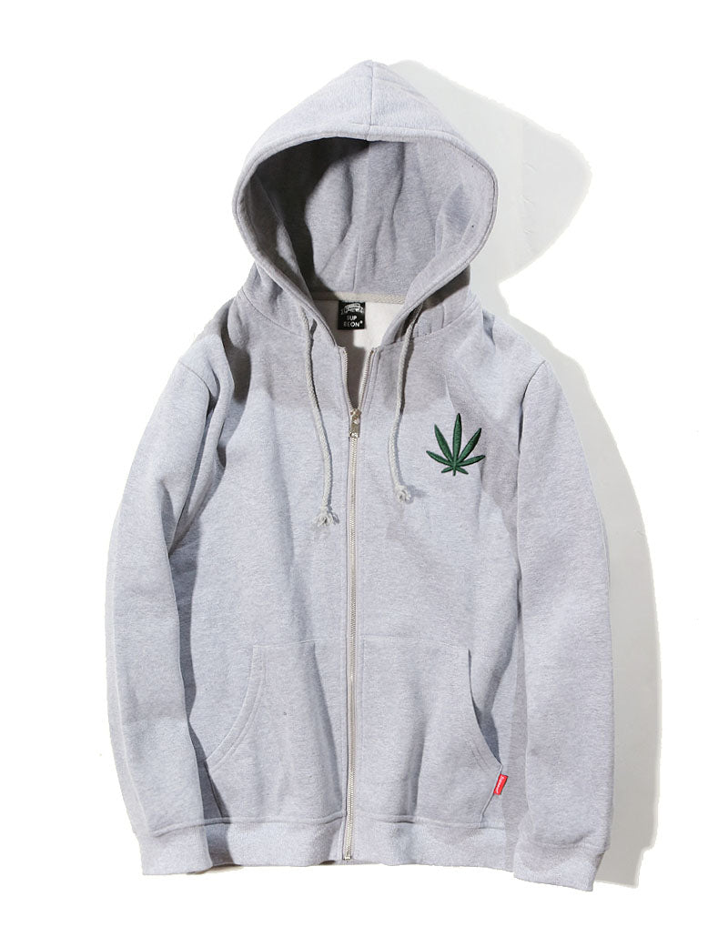 Dank Master Clean AF Weed Leaf Zip Up Hoodie