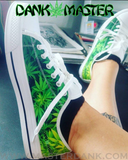 Dank Master Green Weed Low Top Canvas Shoes - Dank Master