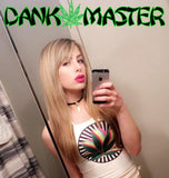 Dank Master Weed Leaf Crop Top - Dank Master