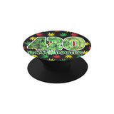 Dank Master 420 Rasta Weed Leaf Pop Socket - Dank Master