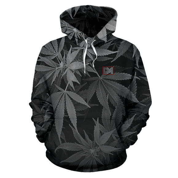 Dank Master OG Black Signature Weed Leaf Hoodie