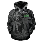 Dank Master OG Black signature Weed Zip-Up Hoodie - Dank Master