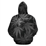 Dank Master OG Black signature Weed Zip-Up Hoodie - Dank Master