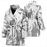 Dank Master Women's OG White Custom Weed Leaf Bathrobe