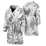 Dank Master Men's OG White Custom Weed Leaf Bathrobe