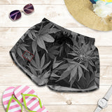 Dank Master Women's OG Black Signature Weed Leaf Shorts