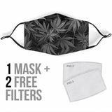 Dank Master OG Black Custom Weed Leaf Face Mask