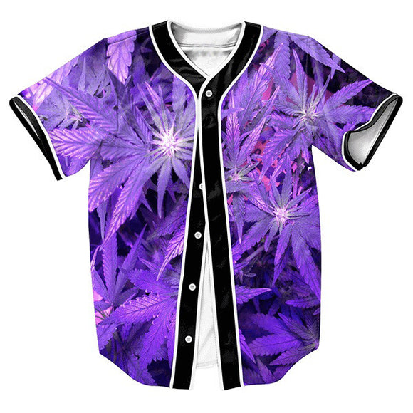 Dank Master Purple Leaf Men's Jersey - Dank Master