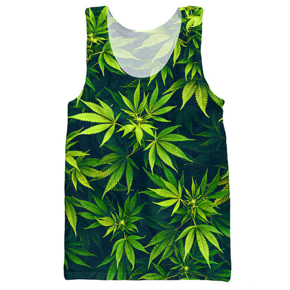 Dank Master Weed Leaf Tank Top - Dank Master