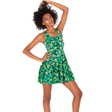 Dank Master Green Leaf Casual Dress for Women - Dank Master