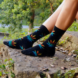 Dank Master Multi Color Weed Leaf Socks - Dank Master