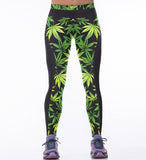 Dank Master Green Leaf Top & Leggings Set - Dank Master