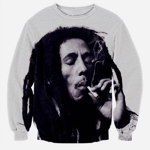 Dank Master Bob Marley Smoking Sweatshirt - Dank Master