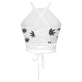 Dank Master Halter Weed Crop Top - Dank Master