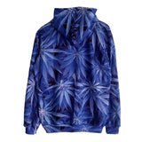 Dank Master Blue Weed Leaf Hoodie - Dank Master