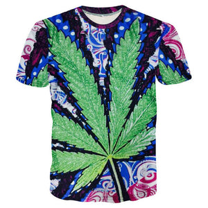 Dank Master Psychedelic Weed Leaf T-shirt - Dank Master