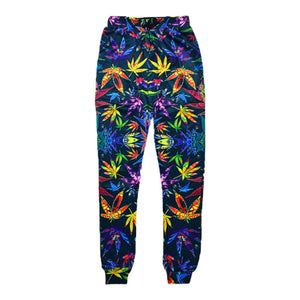 Dank Master Colorful Weed Jogger Sweatpants - Dank Master