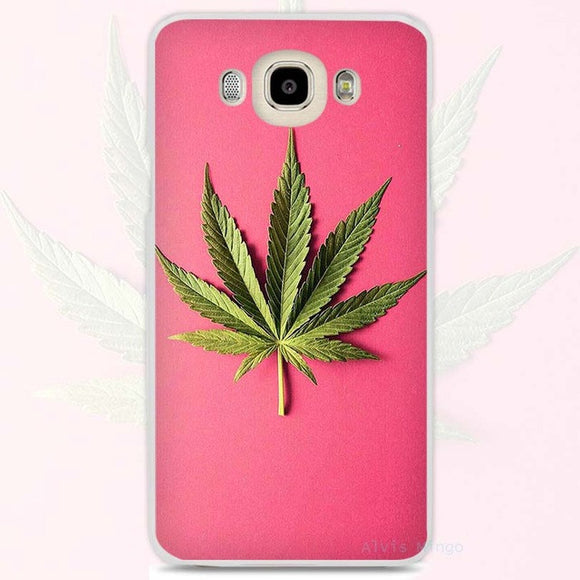 Dank Master Weed Leaf Pink Cell Phone Case for Samsung Galaxy - Dank Master