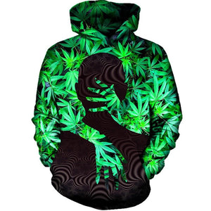 Dank Master 3D Weed Shadow Hoodie - Dank Master