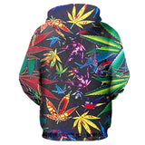 Dank Master Colorful Weed Leaf Hoodie - Dank Master