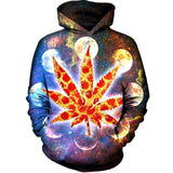 Dank Master Galactic Weed Pizza Hoodie - Dank Master